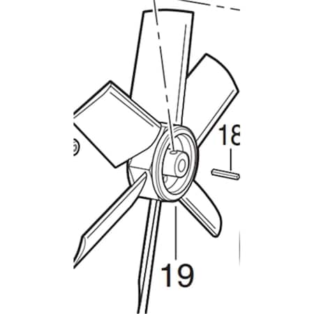 Tinkertools 8-Blade Fan for Industrial Plastic Blower TI158060